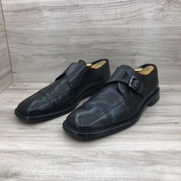 Lloyd Oxford Mens 12.5 Odell Black Leather Monk Strap Dress Shoes main image 8